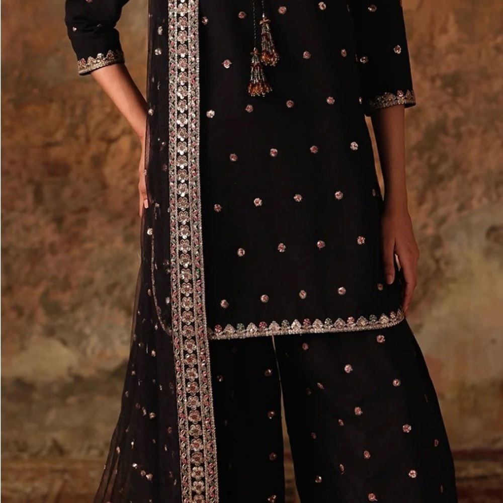 Charisma Black Embellished Dress